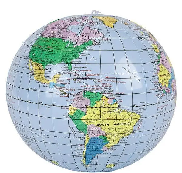 16-Inch Inflatable World Globe – Educational Visual Aid For Classrooms 1