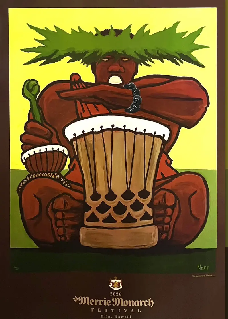 2026 Merrie Monarch Festival Commemorative Poster 1