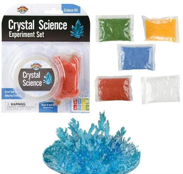 3-Inch Crystal Growing Science Kit – Hands-On Exploration Set 1