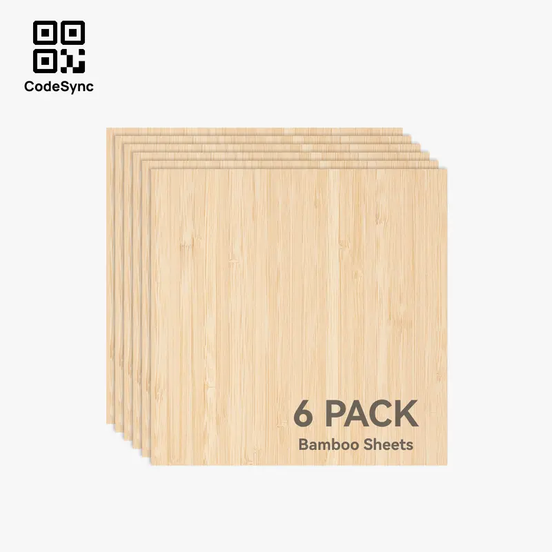 3Mm Natural Bamboo Plywood Sheets – 6-Piece Set 1