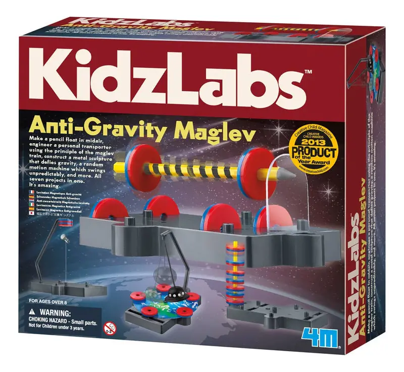 4M Kidzlabs Magnetic Levitation Kit – Anti-Gravity Science Experiment Set 1