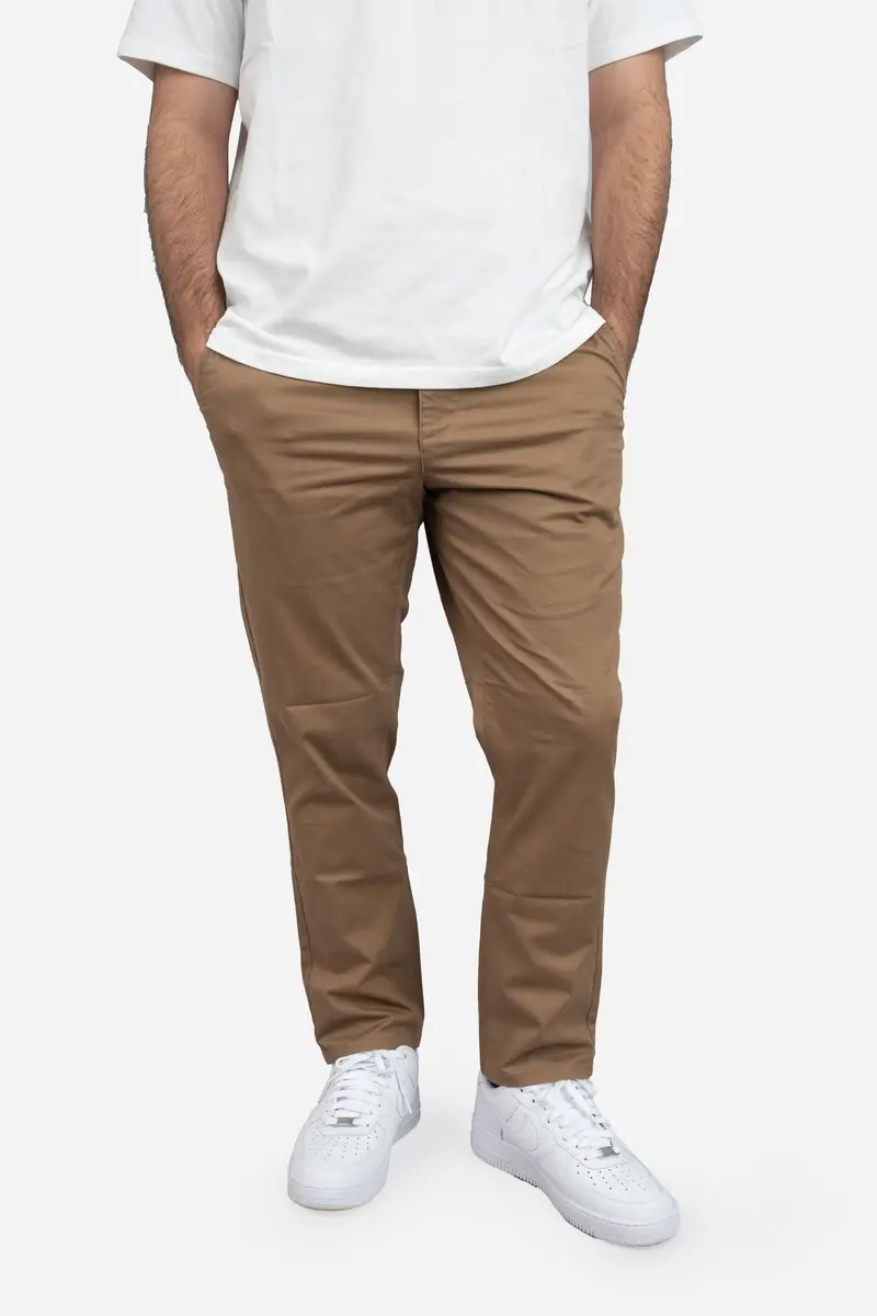 Almond Straight-Fit Core Stretch Chinos 1