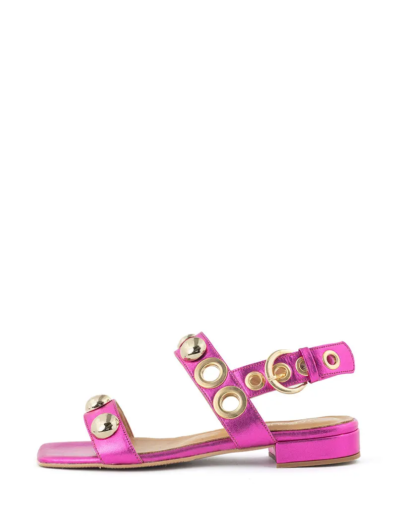 Amira Fuchsia Strappy Sandals 1