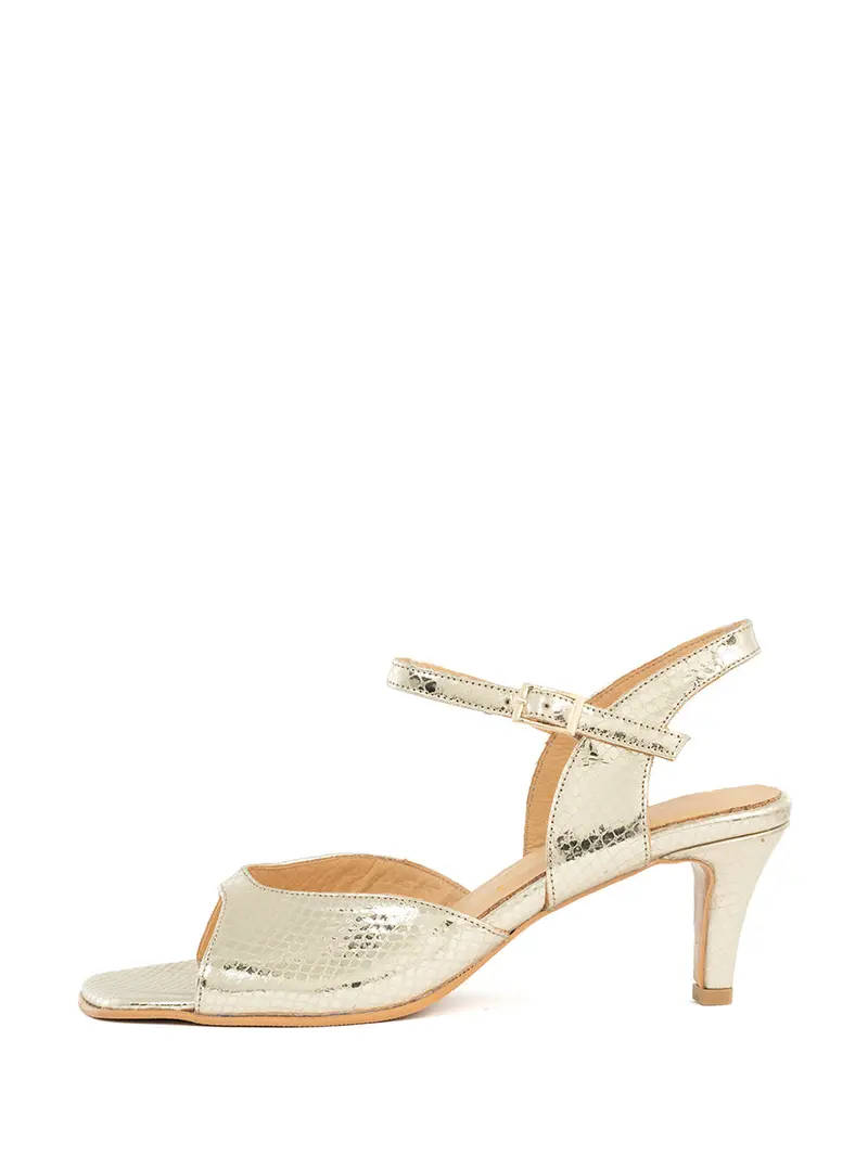 Anna Gold Metallic Sandal 1