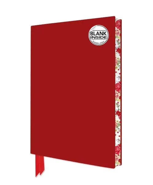 Artisan Red Blank Journal – Premium Lay-Flat Writing Notebook 1