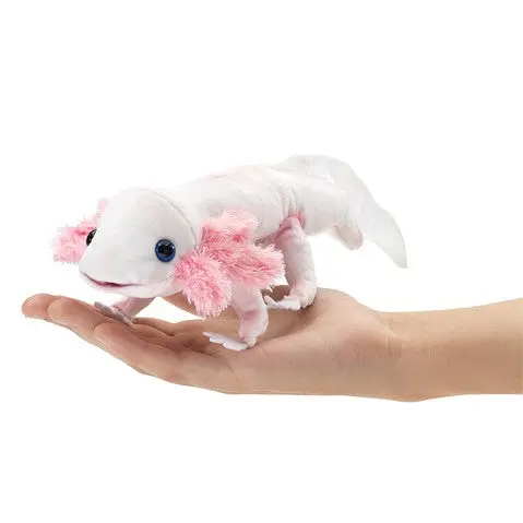 Axolotl Finger Puppet – Handmade Amphibian Learning Toy 1