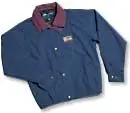 B60 Navy Retiree Jacket With Burgundy Trim And Bac Branding 1