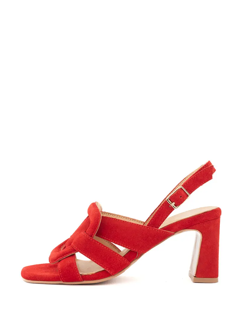 Bente Red Strappy Sandal For Women 1