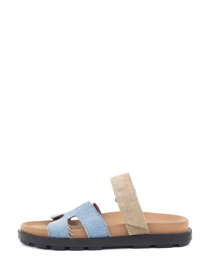 Bidi Light Blue And Kum Slipper 1