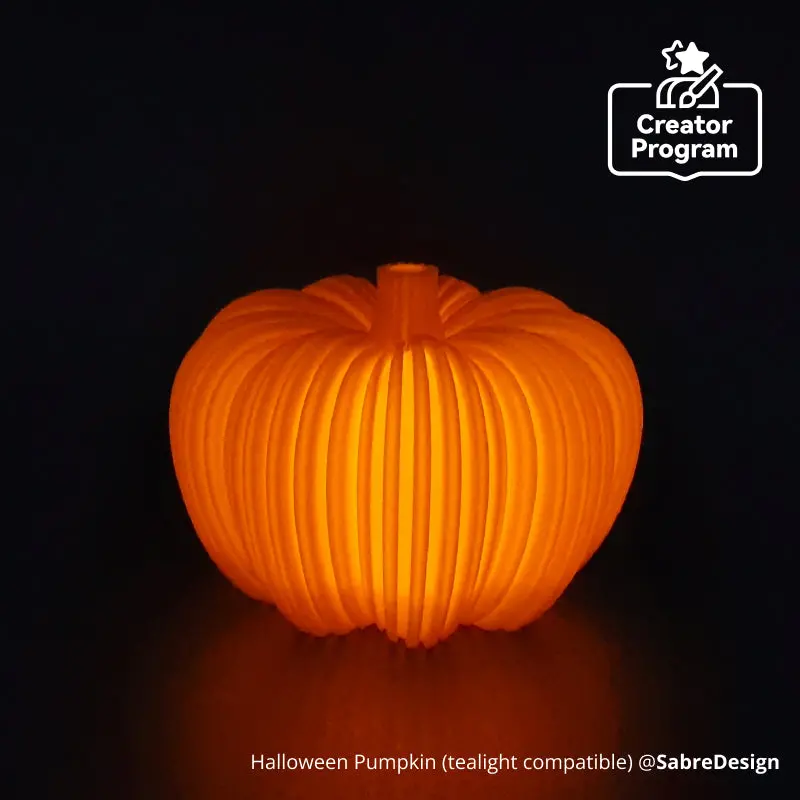Carved Pumpkin Led Night Light – Festive Halloween Tabletop Lantern 1