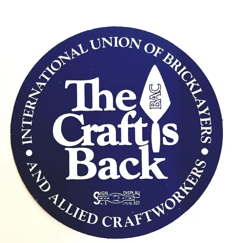 Cb5 "The Craft Is Back" Hard Hat Vinyl Decal 1