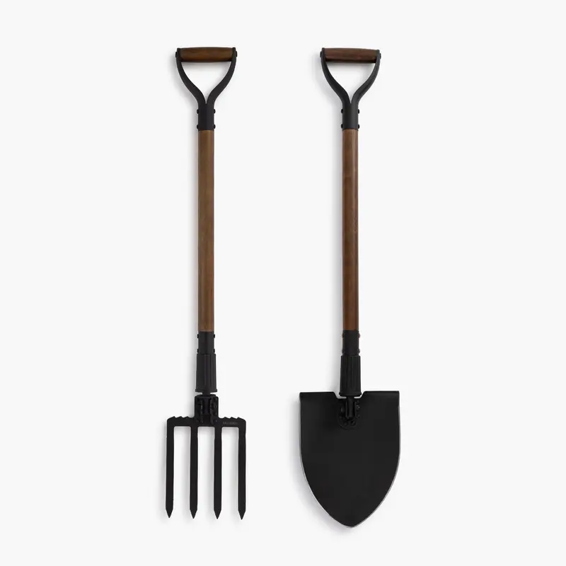 Collapsible Spading Fork And Folding Shovel Combo 1