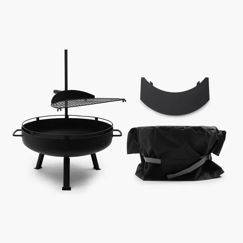 Cowboy-Style 23-Inch Fire Pit Grill Bundle 1