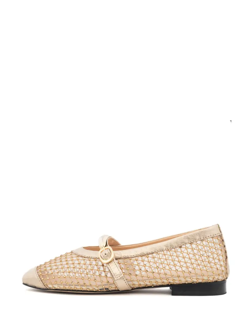 Dees Luxe Gold Ballet Flats 1