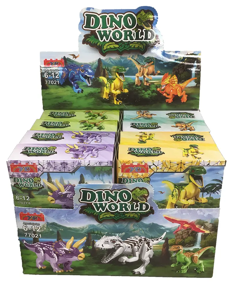 Dinosaur Brick Building Kit – Stem-Compatible Prehistoric Construction Set 1