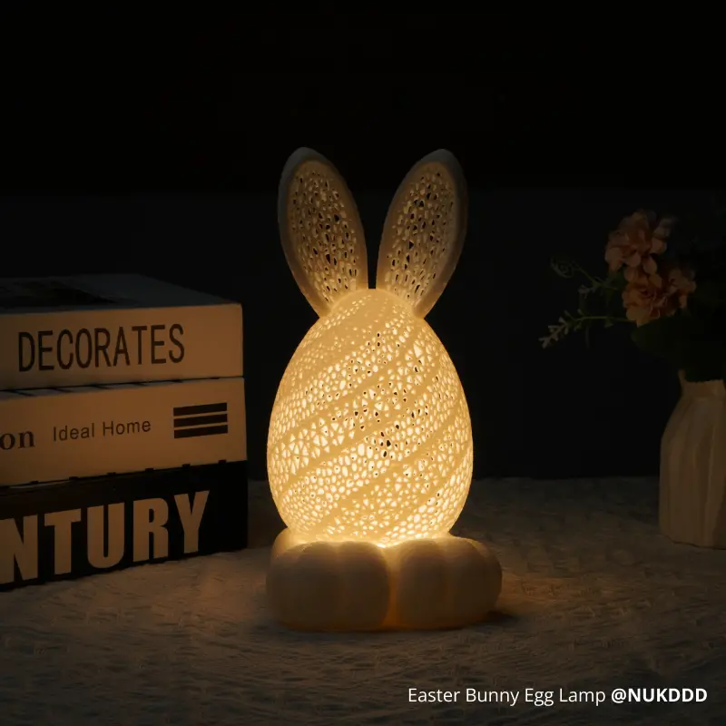 Easter Bunny & Egg Led Lamp Kit – Holiday Craft Project 1