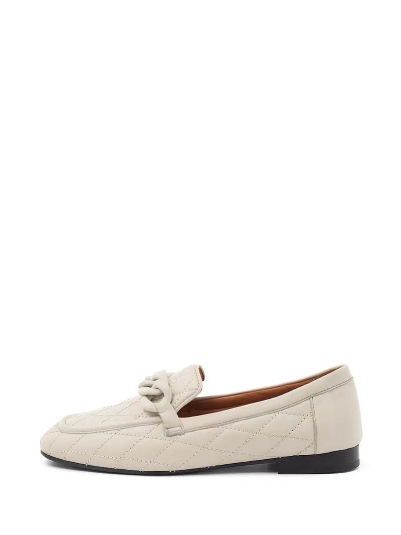 Emma Beige Loafer Shoes 1