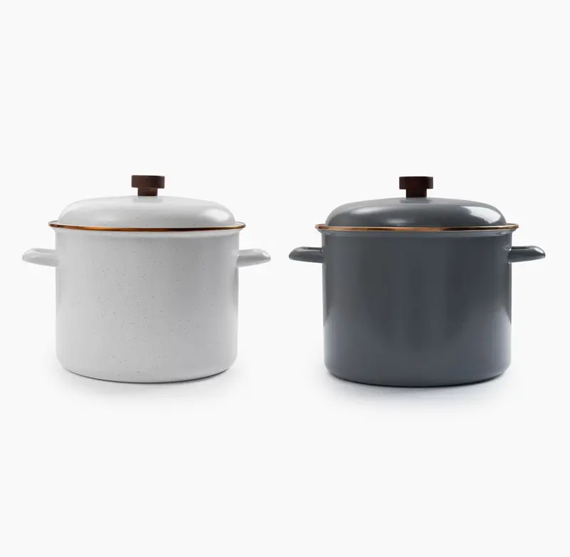 Enamel-Coated Stock Pot For Stovetop & Campfire 1