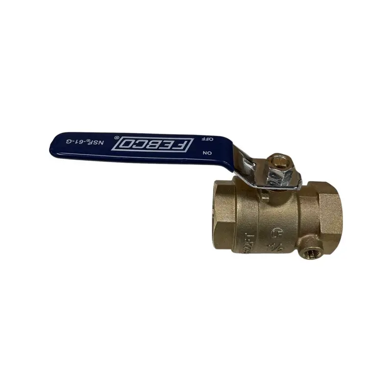 Febco 781056Ll Tapped Lead-Free 1.5-Inch Ball Valve 1