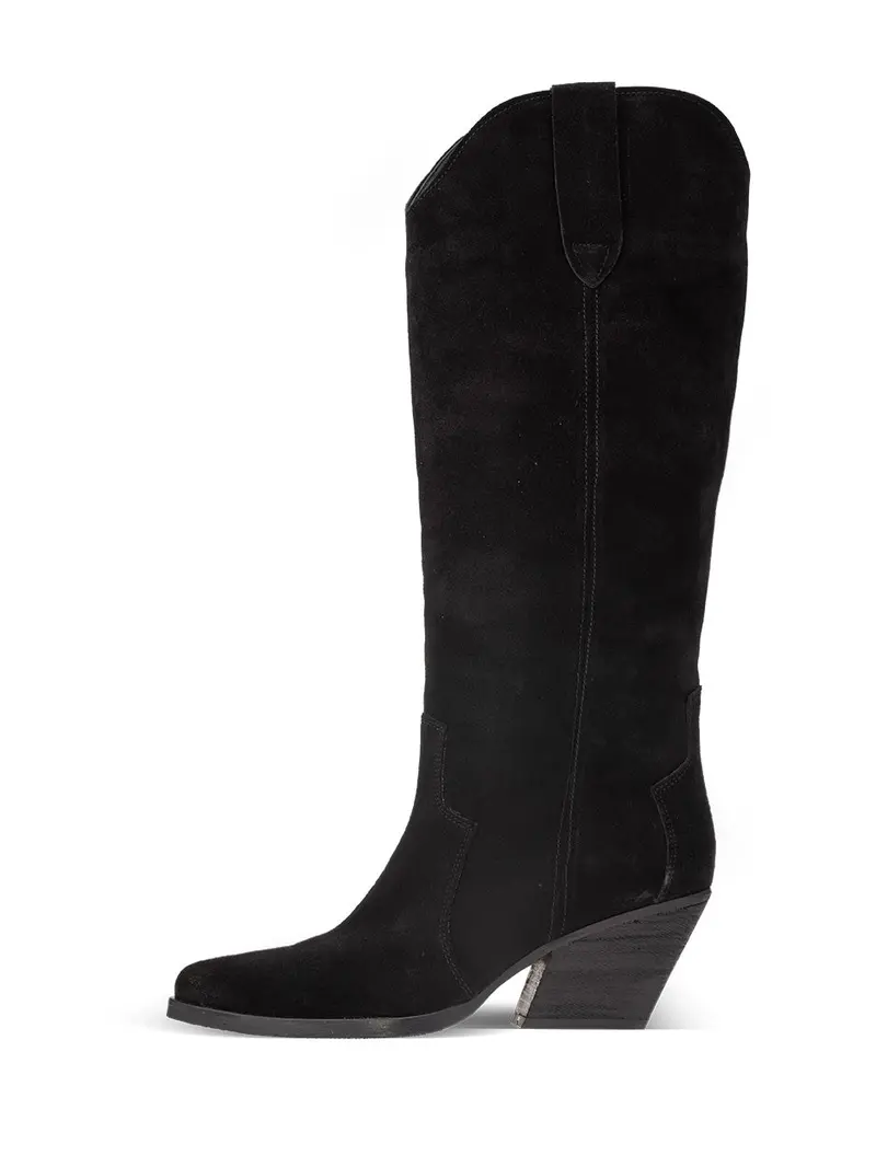Florine Black Western-Style Boots 1