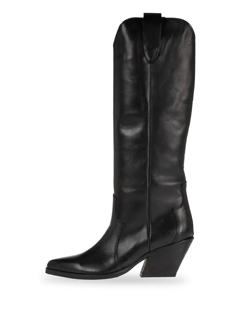 Florine Matte Black Western Boots 1