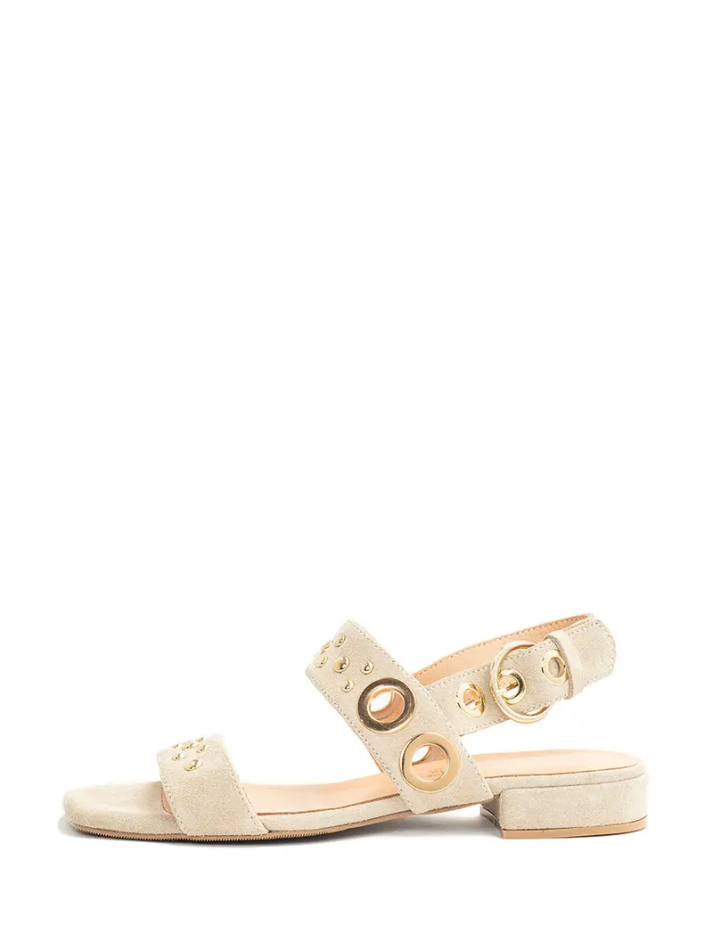 Flower Beige Sandals 1