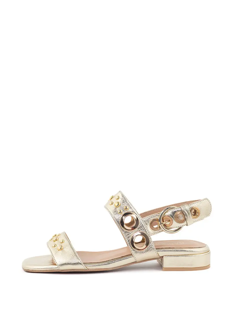 Flower Gold Sandal Design 1