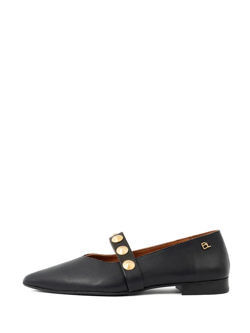 Flynn Classic Black Ballerina Flats 1
