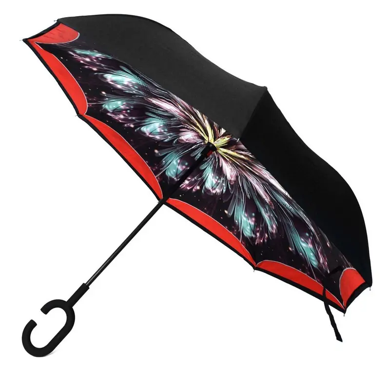 Galaxy Flower Inverted Double-Layer Umbrella 1