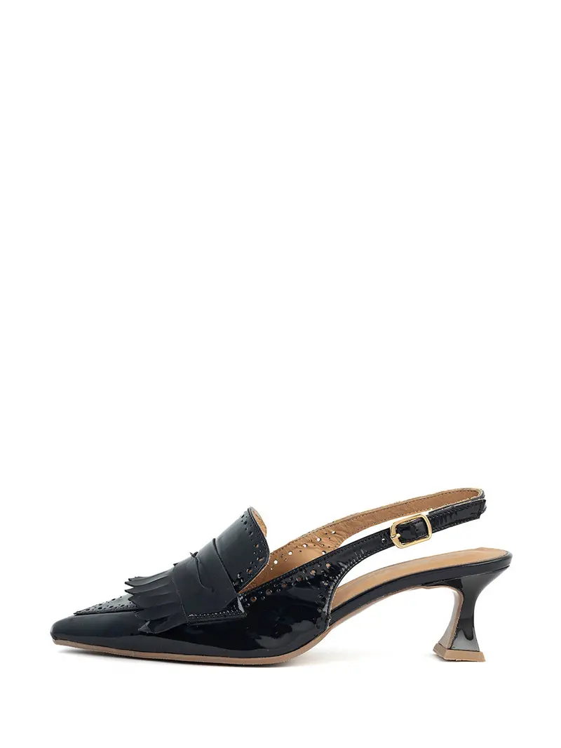Gina Chic Slingback In Deep Teal 1