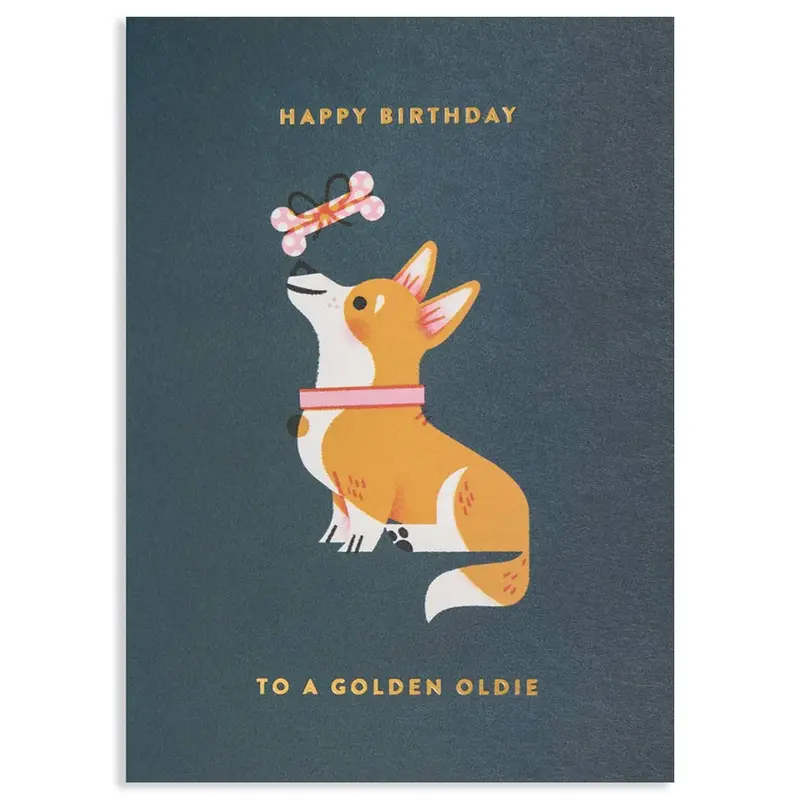 Golden Oldie Birthday Card – Lagom Vintage-Inspired Design 1