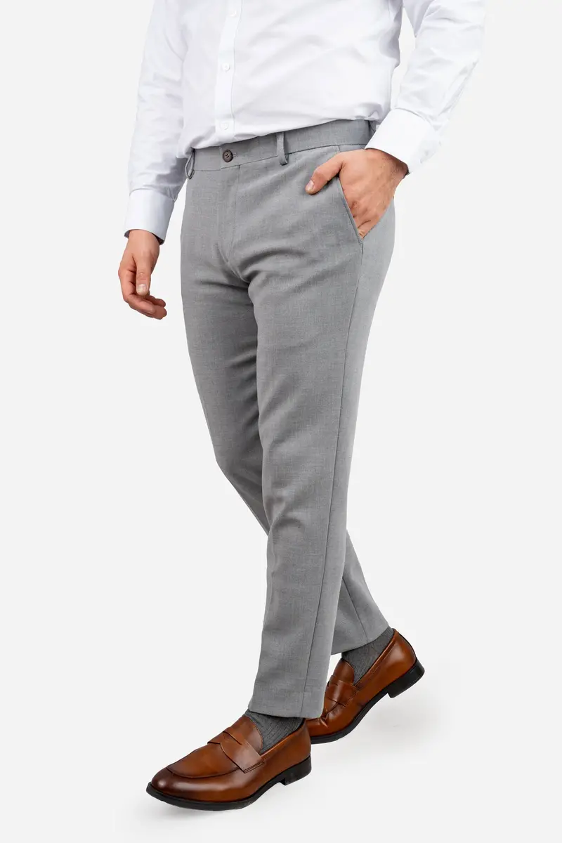 Gray Flexpro Suit Pants – Sophisticated, Stretch-Enhanced Formal Bottoms 1