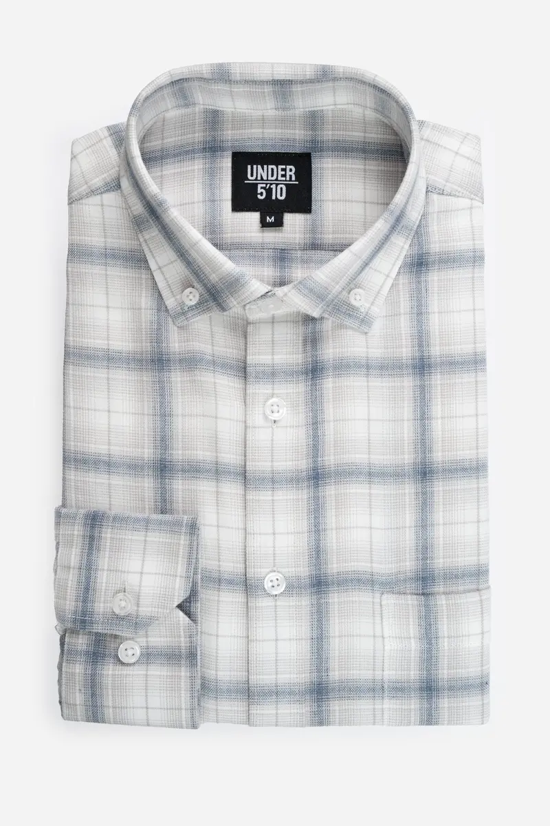 Gray Plaid Lightweight Shirt – Versatile Everyday Style 1