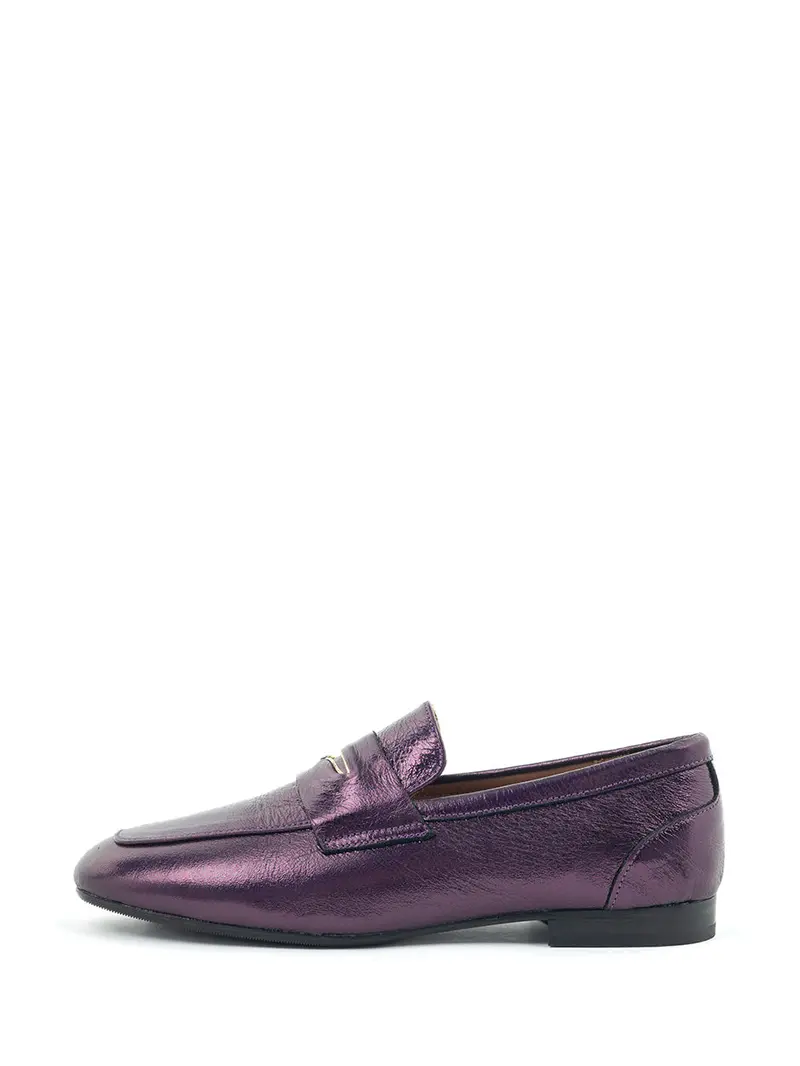 Gwen Purple Loafer Shoes For Women 1