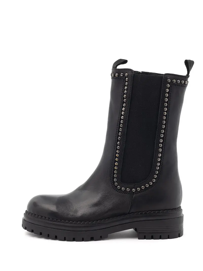 Hailey Black Chelsea Boots For Women 1