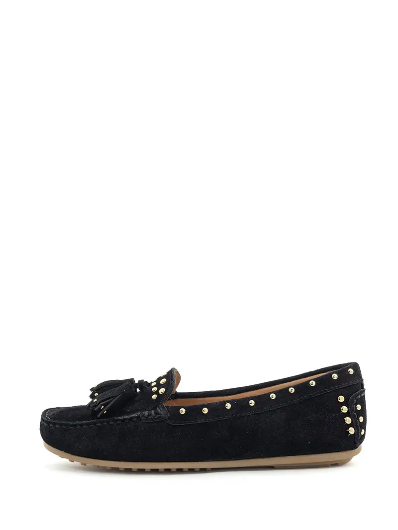 Hana Classic Black Moccasin 1