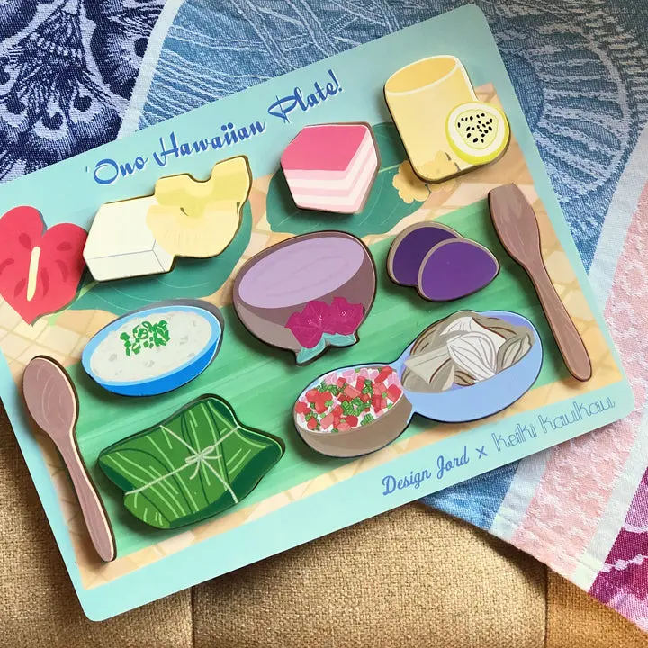 Hawaiian Plate-Themed Chunky Wooden Puzzle 1