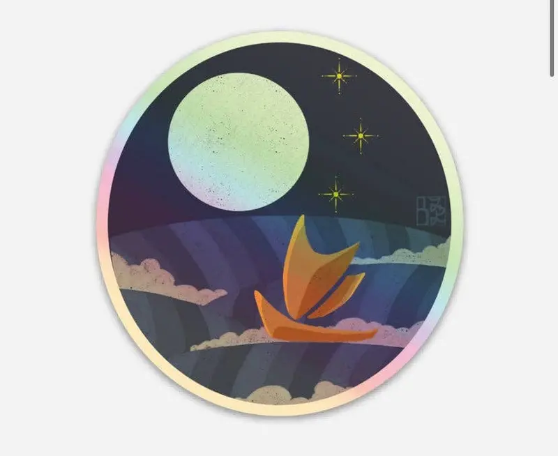 HōkūleʻA Holographic Sticker – Polynesian Voyaging Symbol 1