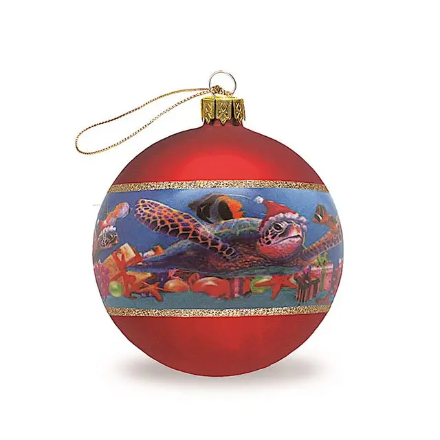 Honu Sea Turtle Collectible Ornament – Holiday Edition 1