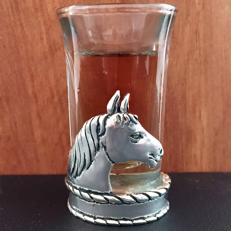 Horse-Shaped Shot Glass – Equestrian-Themed Mini Liquor Glass 1