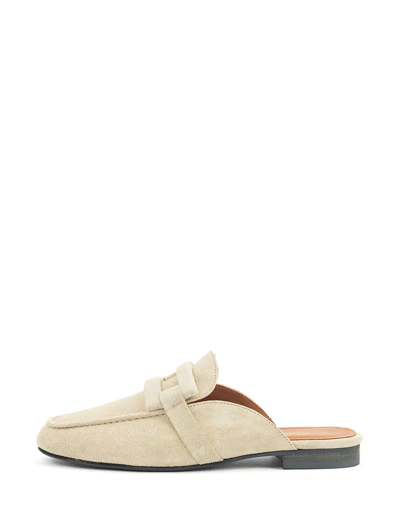 Indy Beige Mule Shoes 1