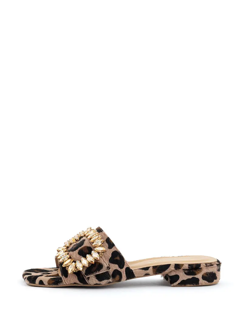 Iris Leopard-Print Slip-On Slippers 1