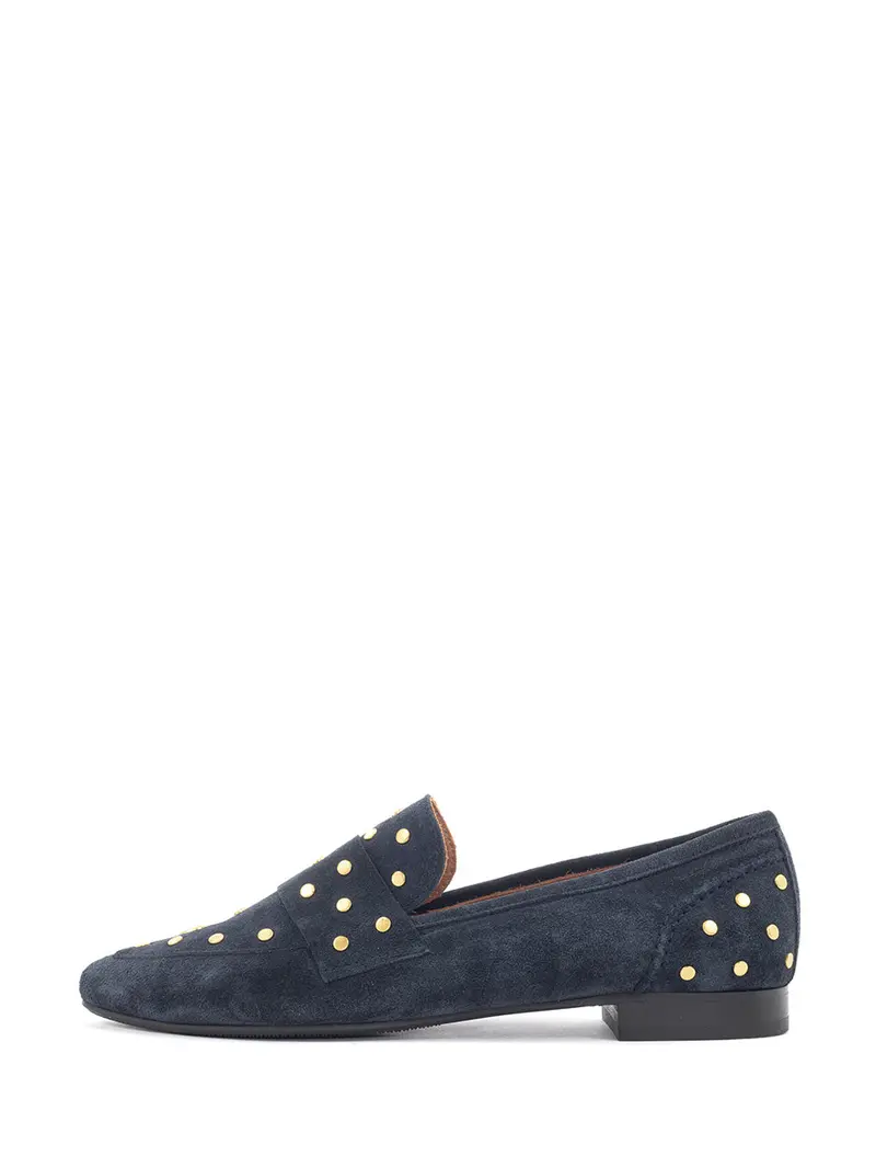 Izzy Navy Loafer Shoes For Women 1