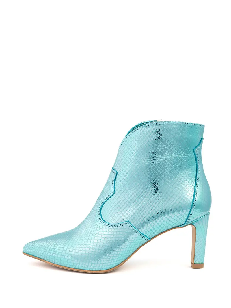 Janne Turquoise Ankle Boots For Women 1