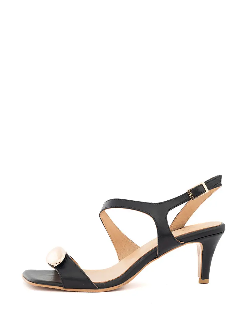 Jela Black Sandal With Straps 1