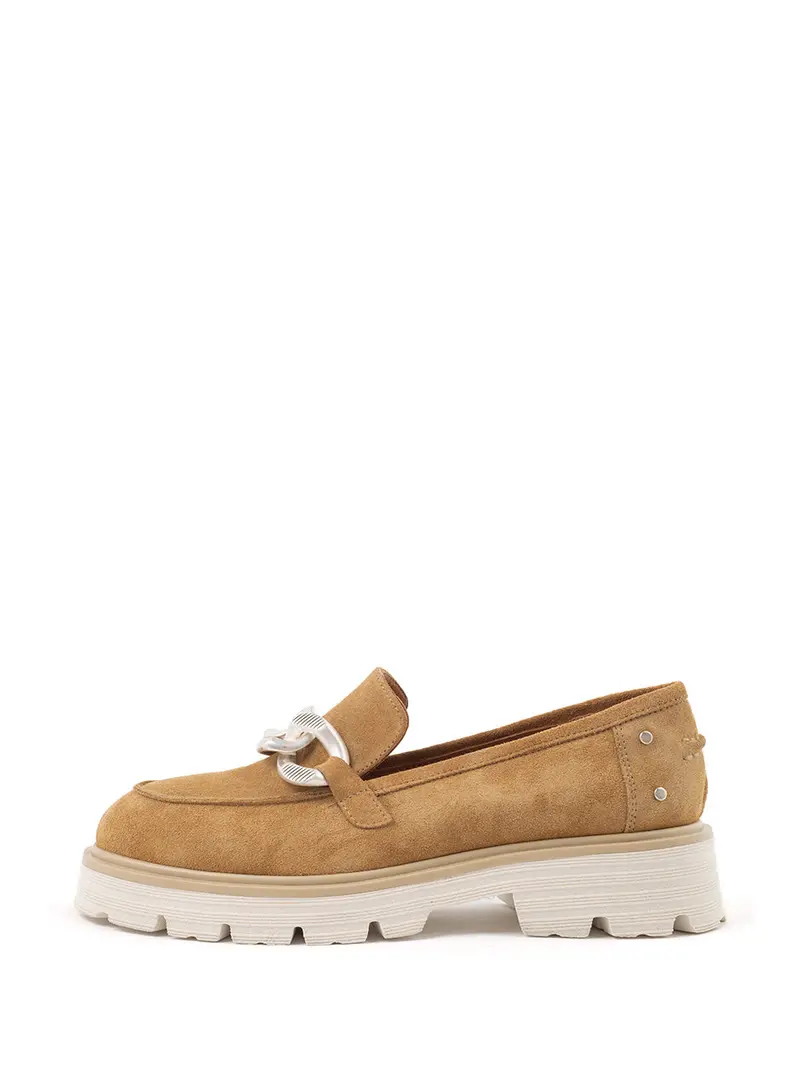 Jill Camel Chunky Loafer Shoes 1