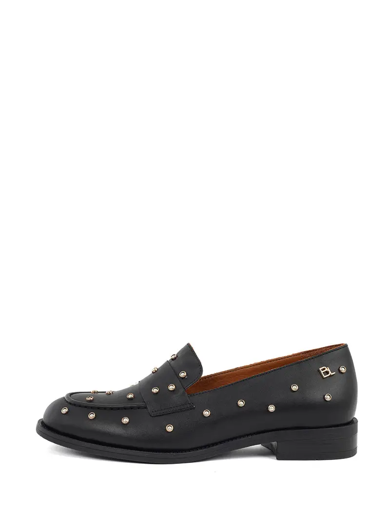 Kassy Modern Black Loafer Flats 1