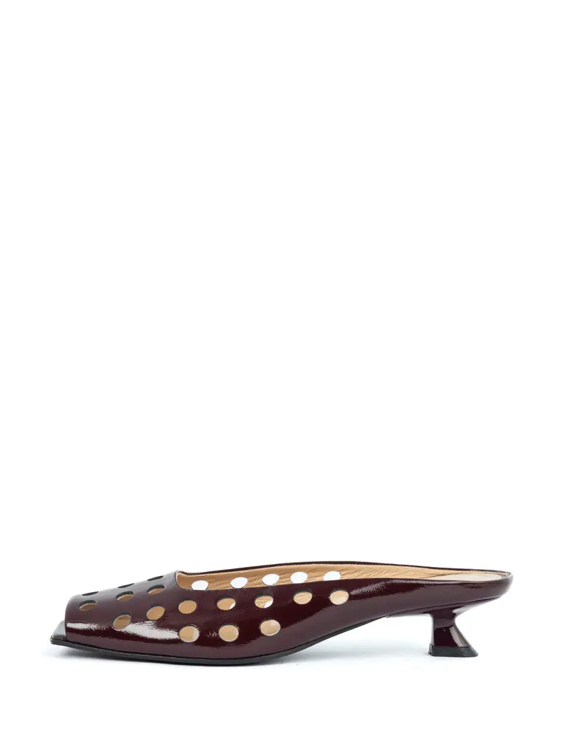 Lacie Burgundy Slingback Heels 1