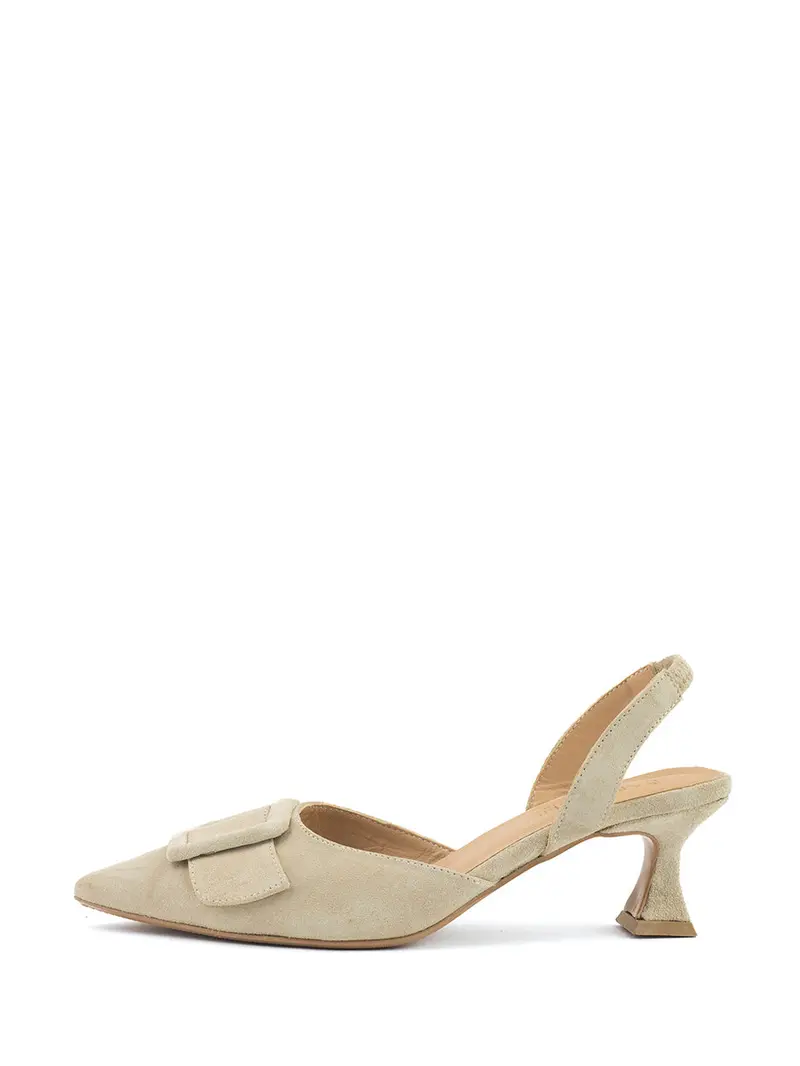 Lana Beige Slingback Shoes 1