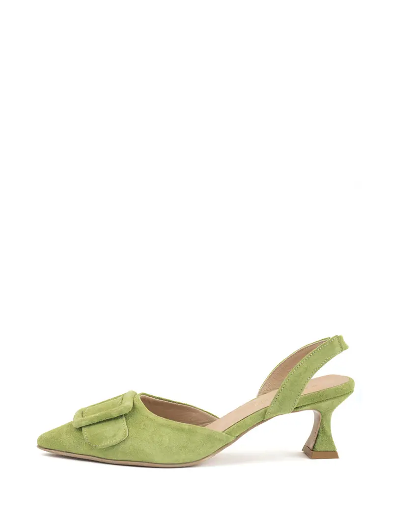 Lana Lime Slingback Heels For Women 1